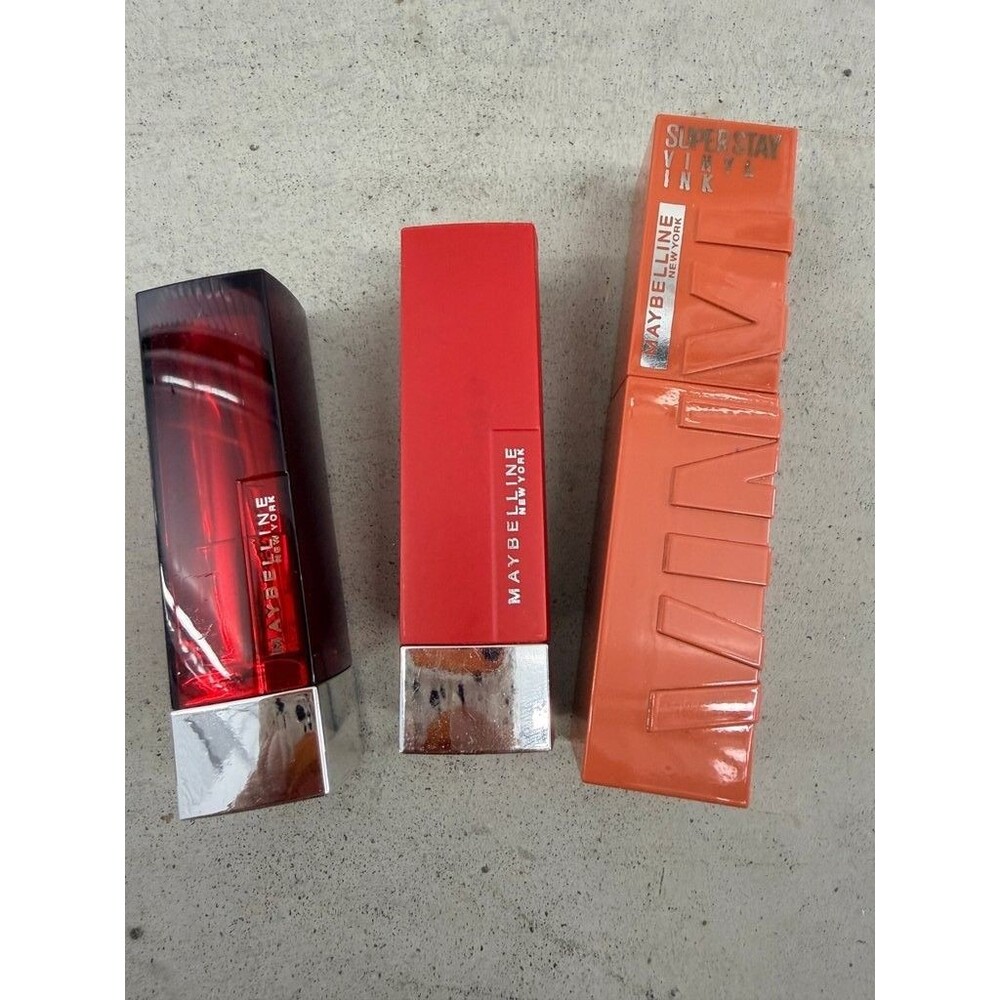 Maybelline Lipstick Collection - Red Revival, Red For Me, Golden